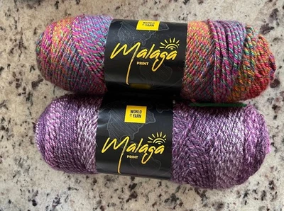 Hobbii Skeins Malaga Print World of Yarn New Color 1 & 6 Acrylic Turkey - Image 1 of 3