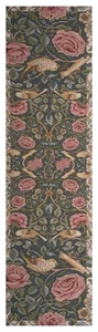 William Morris Design Deko Tischläufer - Rosen und Vögel II blau - Bild 1 von 3