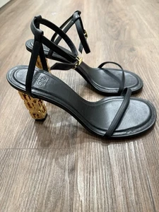 Sandalias de cuero con tacón escultórico Givenchy G Cube talla 40 - Imagen 1 de 10