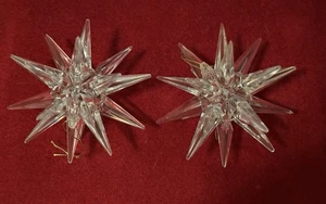 2 Adornos de Estrella Puntiaguda De Colección Topper Candelabro Navidad Raro NUEVO - Imagen 1 de 7