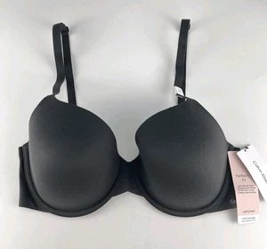 Sujetador Camiseta Moderno Calvin Klein Para Mujer Ajuste Perfectamente Negro Talla 34DD NUEVO CON ETIQUETAS - Imagen 1 de 8
