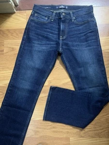 Hollister Jeans Men’s Size 30 x 30 Blue Straight Dark Wash - Picture 1 of 4