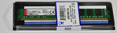 NEW! KVR316N11/8 Kingston 8GB DDR3-1600MHz PC3-12800U NON-ECC PC DIMM RAM Memory - Image 1 of 4