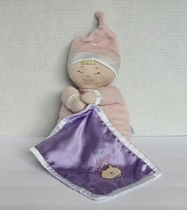 Baby Gund Rosa Muñeca Bebé Dormir Rubia Oso Púrpura Acurrucarse Manta 58640 - Imagen 1 de 11