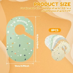 8 Pcs Toddler Hanger Closet Dividers Cute Print Toddler Hanger Closet patib - Picture 1 of 11