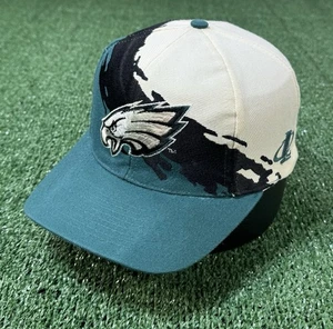 De colección 1996 Philadelphia Eagles Splash Logo Atlético NFL Snapback Sombrero Años 90 Lana - Imagen 1 de 10