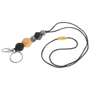 Retractable Beaded Lanyards Jewelry Lanyards Bead Lanyards Id Badges - Bild 1 von 11