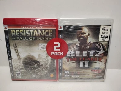 DOUBLE SEALED 2 PACK Blitz: The League II 2 + Resistance Sony PlayStation 3 PS3 - Image 1 of 4
