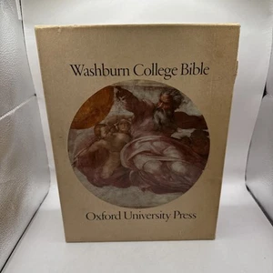 The Washburn College Holy Bible Oxford University Press with Slipcase 1980 - Picture 1 of 8