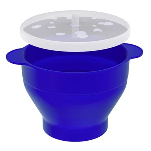 Popcorn maker silicone microwave foldable with lid 24 x 20 x 6 - 14.5 cm - Picture 1 of 5