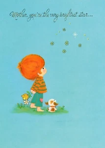 Vintage MOTHER'S DAY Card FROM CHILD "Brightest Star" by Rust Craft + Envelope - Picture 1 of 6