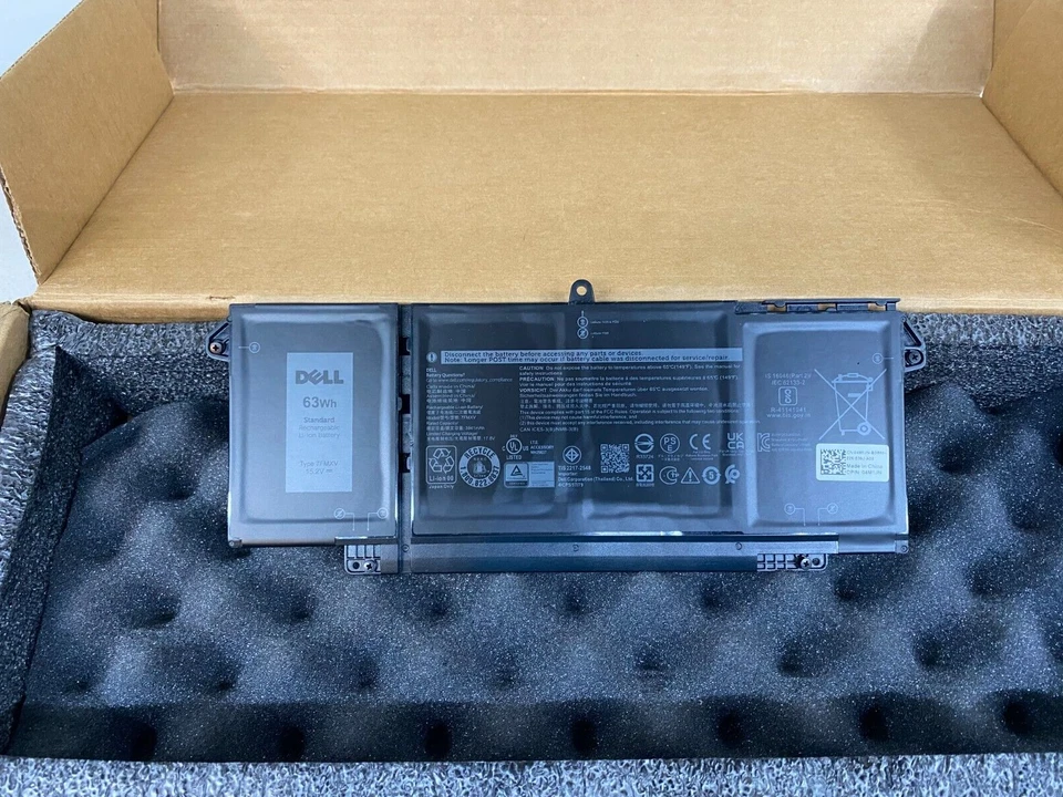 NEW GENIUNE Dell Latitude 5320 7320 7420 7520 63Wh Battery 7FMXV 4M1JN TN2GY - Image 1 of 3