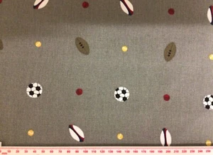 29cm x 52cm Long Sophie Allport Balls cotton Duck new Cricket Rugby Tennis Golf - Picture 1 of 8