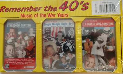 Remember the 40's 3 Cassette Tapes Music of the War Years, New, Rare - Image 1 of 4