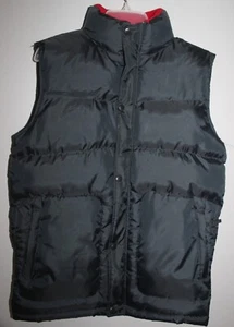 TIMBER OUTERWEAR BOY'S BLACK RED POLYFILL PUFFER OUTDOOR WINTER VEST LARGE 14/16 - Picture 1 of 2