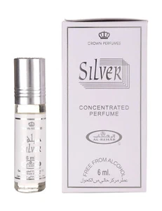 Al Rehab Silver Attar Roll On Long Lasting Fragrance Buy 2 Get 1 Free (6 ml) - Picture 1 of 6