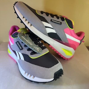 Zapatillas Reebok Forte Racer para mujer* nuevas con caja talla 8,5 M color gris/rosa/amarillo - Imagen 1 de 13