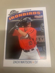 Zach Watson Card 2021 Aderdeen Iron Birds Team Card