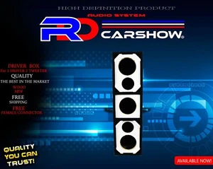 RDCARSHOW DRIVER BOX FOR 3 DRIVER AND 2 TWEETER BRAZILIAN STYLE FREE CONNECTOR - Picture 1 of 23