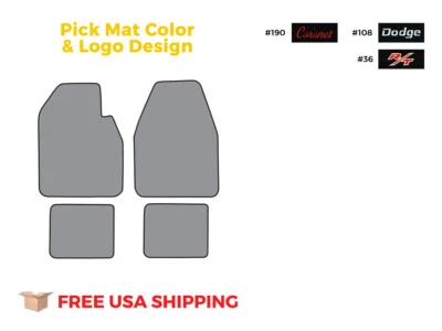 FITS 1966-1970 Dodge Coronet Auto Floor Mat 4pc Loop — 第 1/4 张图片