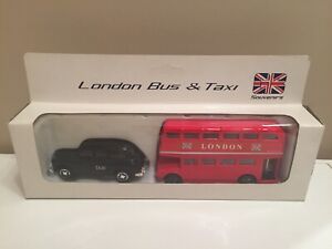█▓▒░ ★ 1/60 LOT " SOUVENIR DE LONDRES " AUSTIN TAXI + BUS LONDON NEUF ★░▒▓█ 