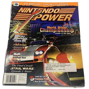 Nintendo Power Magazine N64 Volume 122 Star Wars + WWF Attitude Wrestling Poster - Picture 1 of 3