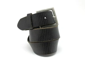 BILL ADLER Brown Genuine Leather Belt Size 34 - Picture 1 of 7