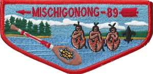 Mischigonong Lodge 89 Lake Huron Area Council MI Flap Orange Bdr (AR2722) - Picture 1 of 1