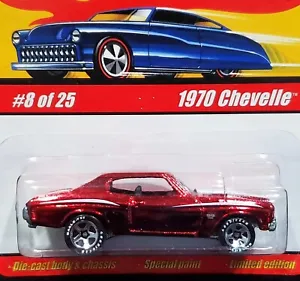 CHEVELLE 1970 CHEVY '70 CANDY RED  1/64 HOT WHEELS CLASSICS #8 OF 25 - Picture 1 of 4
