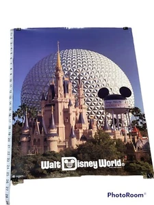 ¡PÓSTER VINTAGE DEL MUNDO DE WALT DISNEY! MICKEY MOUSE! - Imagen 1 de 1