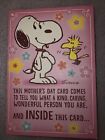 Hallmark (Peanuts) 3D Large Adorable “Mother’s Day” Card