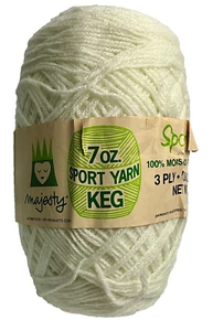 Barril de hilo deportivo Majesty 3 capas 7 oz color 701 blanco - Imagen 1 de 3