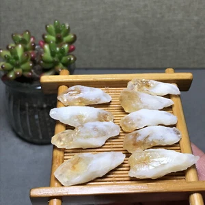 9pcs Natural yellow crystal gemstone Rough origin Mineral Specimen 36g A7515 - Picture 1 of 13