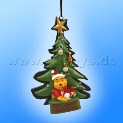 Disney "Very Merry Christmas" Winnie Puuh Relief Weihnachtsanhänger Kurt S Adler - Bild 1 von 2