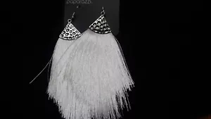 Tassel Tempo White Earrings - Picture 1 of 1