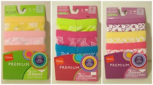 LOT 3 NWT Girls HANES PREMIUM Size 6 Boyshorts Hipsters Bikins Underwear Panties - Picture 1 of 12