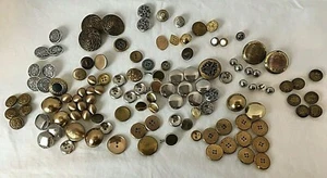 Vintage/Antique Metal Plastic Buttons from 20's to 70's - Picture 1 of 12