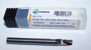 3/16" (.1875") CARBIDE SINGLE O FLUTE ROUTER FOR HARD PLASTIC ONSRUD 63-716 - Picture 1 of 3