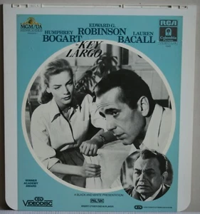 CED Videodisc - Key Largo - Humphrey Bogart Lauren Bacall - Picture 1 of 3