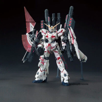 GUNDAM 1/144 RX-0 Full Armor Unicorn Destroy Mode Red Model Kit HGUC #199 Bandai - Immagine 1 di 3