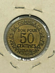 1922 France 50 Centimes Foreign Coin #236 - Picture 1 of 2