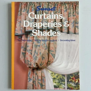 Curtains, Draperies and Shades by Sunset Publishing 1993 Paperback Vintage USED - Picture 1 of 3