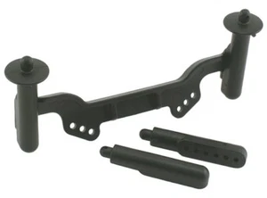 RPM Front Body Mounts for Traxxas Slash 2WD & Rustler - Black # 81122 - Picture 1 of 1