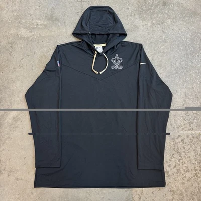 Nike Dri-Fit New Orleans Saints Sideline Hoodie Performance Pullover Shirt XL - Image 1 of 4