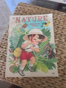 1965 LOWE coloring book NATURE #2813 (About 40pg) - Picture 1 of 6