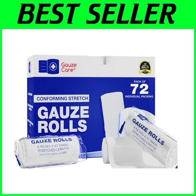 Conforming Stretch Gauze Rolls - 4 inches x 4.1 Yards - Image 1 of 4