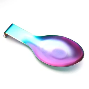 Stainless Steel Rainbow Colour Spoon Rest for Kitchen Counter Cooking Utensil... - Bild 1 von 7