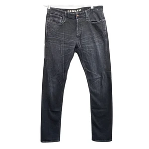 Denham The Jean Maker Cross Carrot Fit Distressed Black  Jean Men 33" - Picture 1 of 10