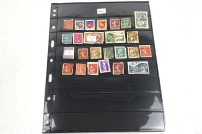 Lot of 25 Used French Postage Stamps 1920s+ Fair Condition Collection - Image 1 of 4