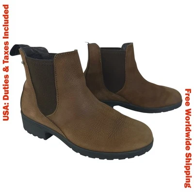 Botas Chelsea impermeables de cuero nobuck marrón Dubarry para mujer talla EU 38 Foto 1 de 4